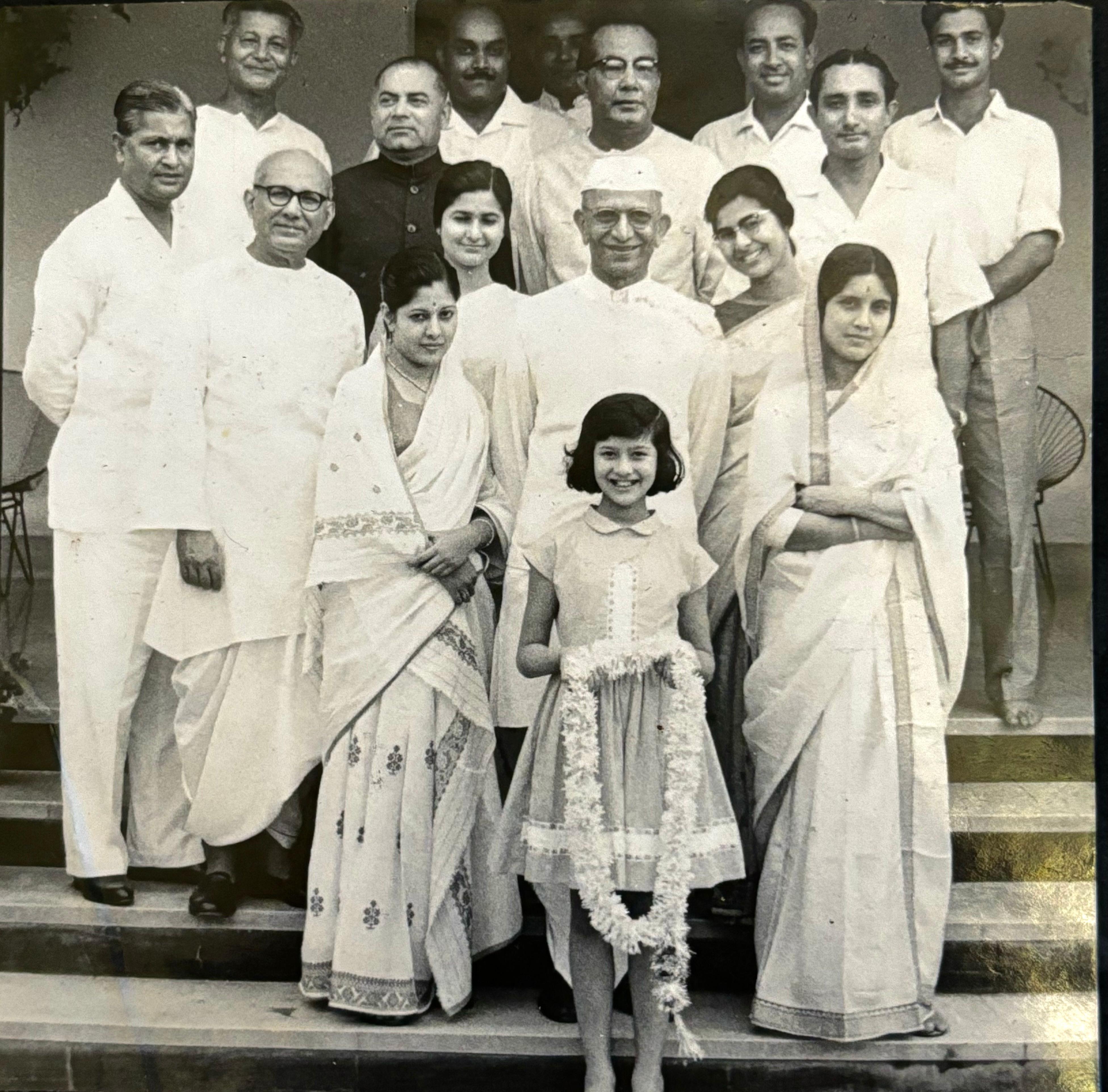 Historical political gathering featuring Prafulla Chandra Borooah