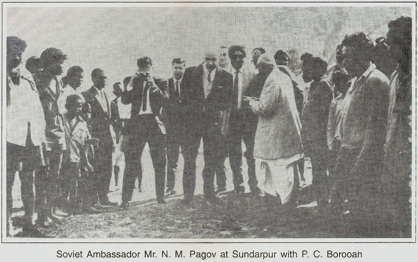Prafulla Chandra Borooah meeting the Soviet Ambassador